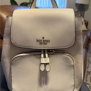 Kate Spade Light Beige Mini Backpack Purse